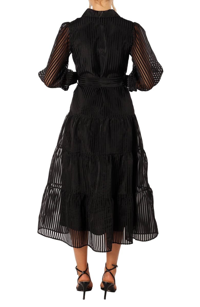 Petal & Pup Neve Long Sleeve Tiered Shirtdress, Alternate, color,