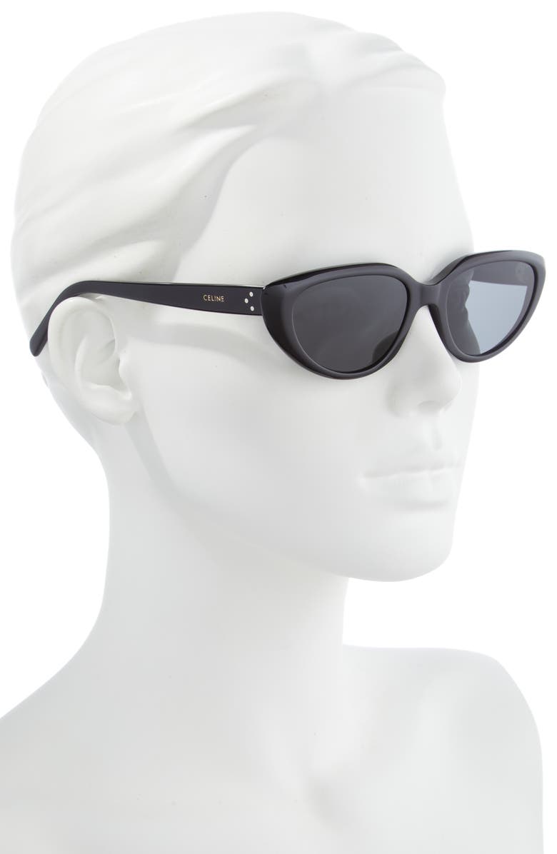 CELINE 55mm Cat Eye Sunglasses, Alternate, color, 