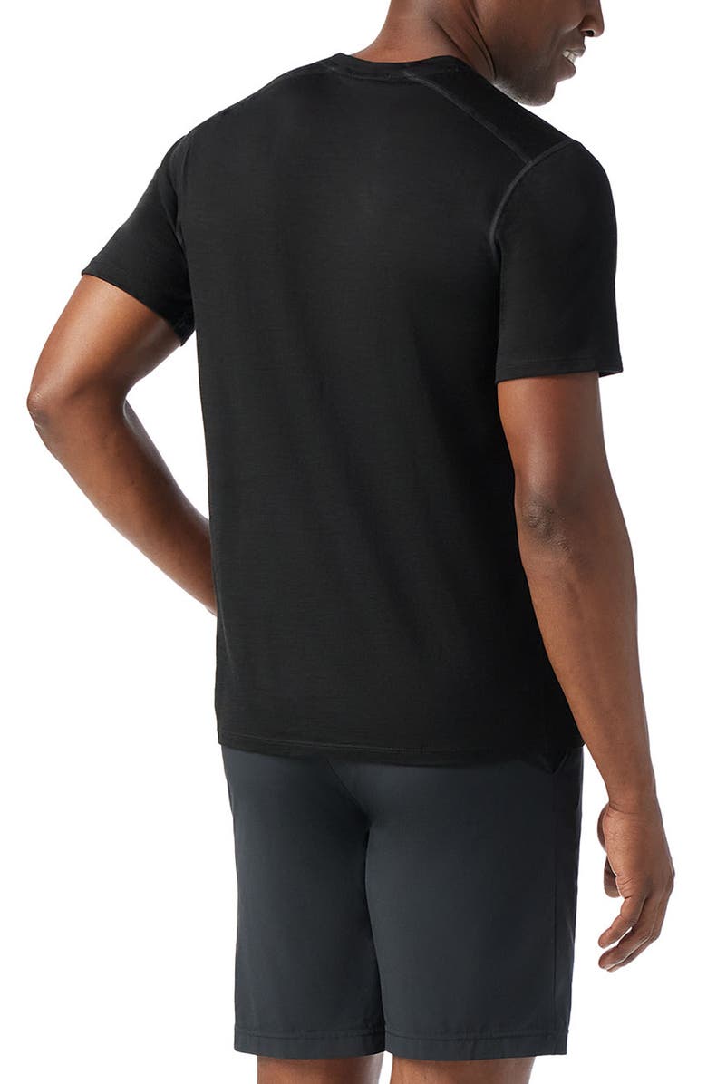Smartwool Merino Wool Short Sleeve T-Shirt, Alternate, color, Black