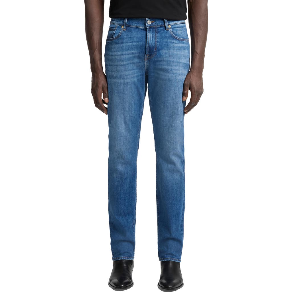 7 For All Mankind Slimmy Luxe Performance Slim Fit Jeans In Blue