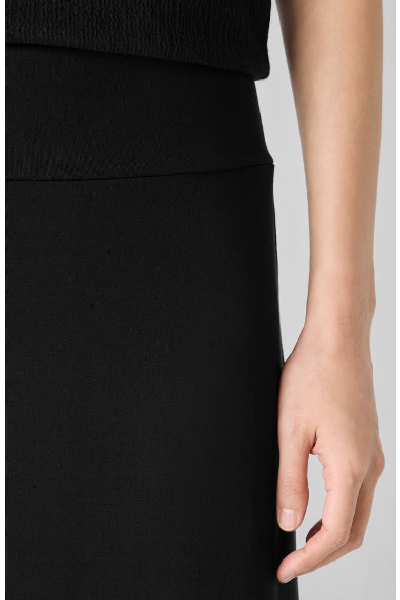 Stretch Jersey A-Line Skirt, Alternate, color, BLACK
