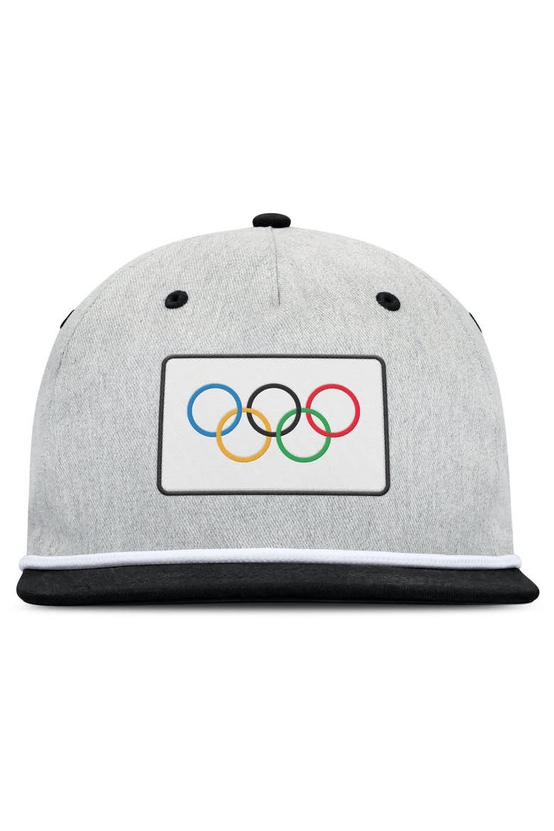 Men's Fanatics Heather Gray/Black Olympic Games Photo Finish Adjustable Hat, Alternate, color, Heather Gray