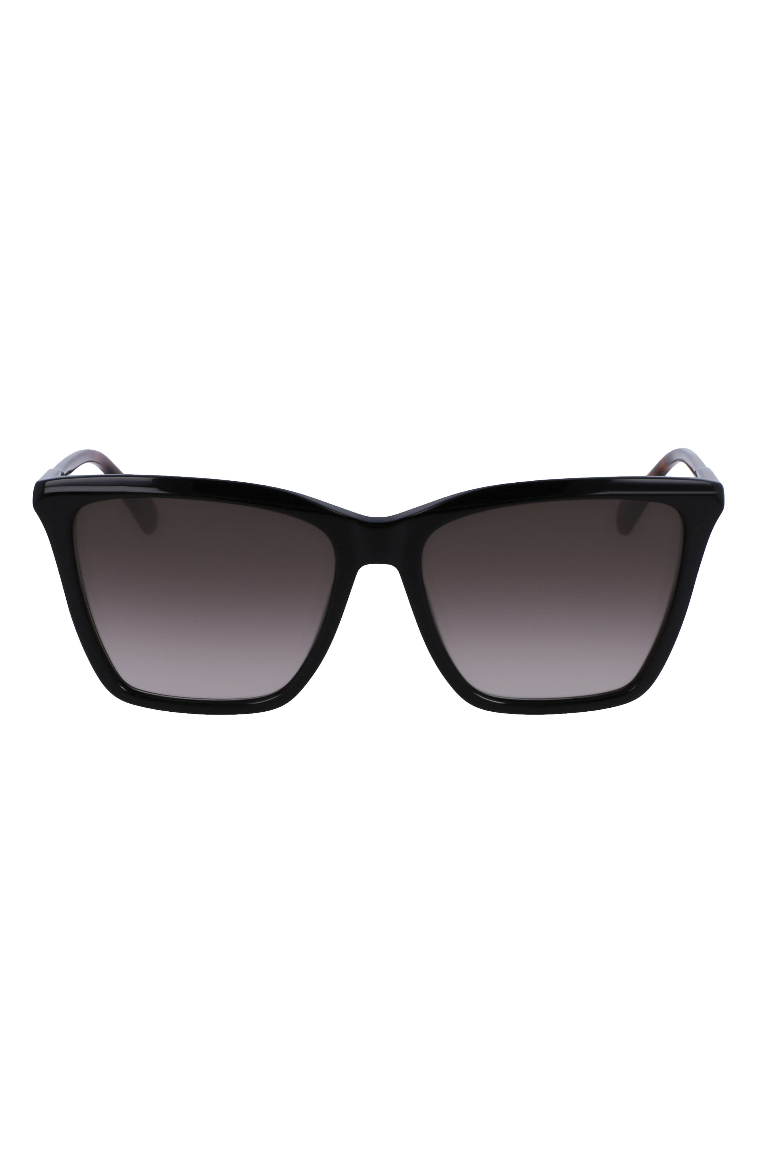 Le Pliage 56mm Gradient Rectangular Sunglasses