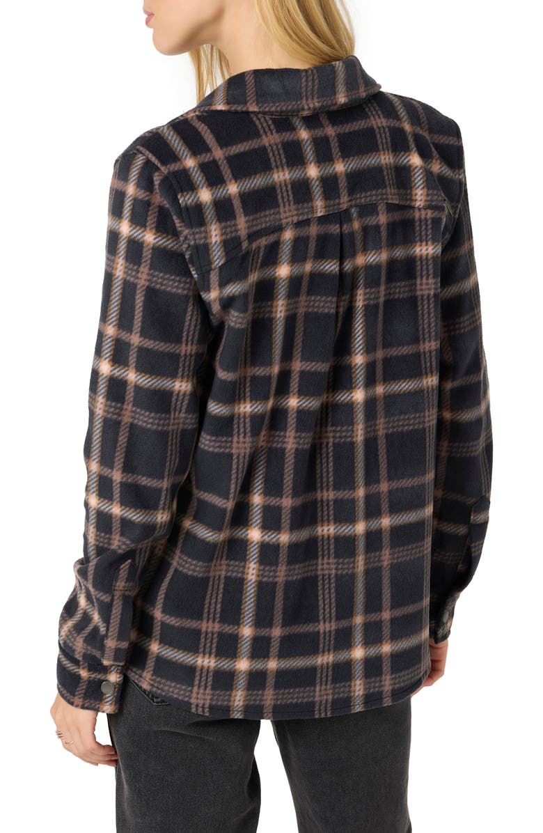 O'Neill Zuma Plaid Fleece Button-Up Shirt, Alternate, color, 