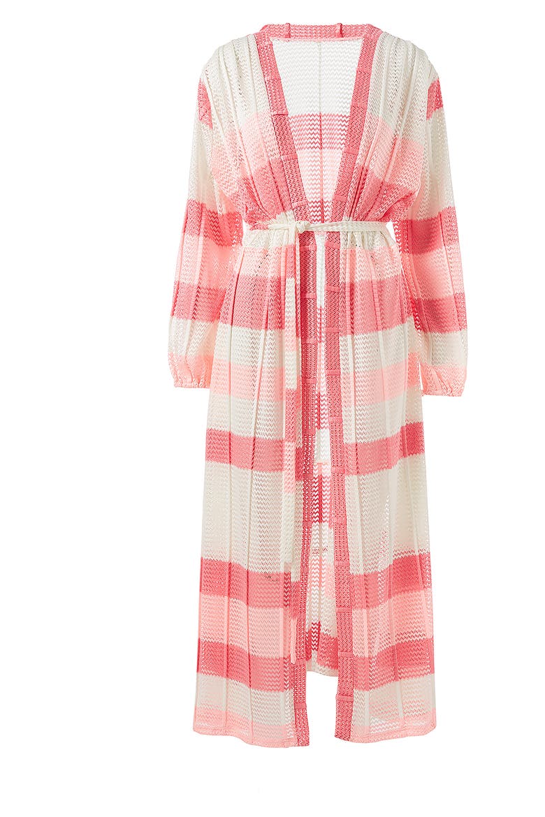 Drew Stripe Cover-Up Dress, Alternate, color, PINK KNIT