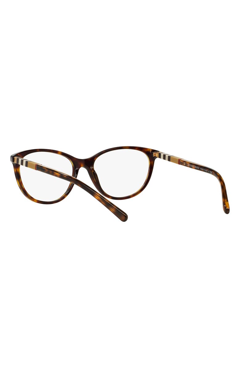 Burberry 52mm Square Optical Glasses, Alternate, color, Dark Havana