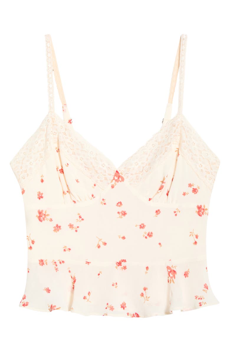 Reformation Anouk Floral Print Camisole, Main, color, Lovie