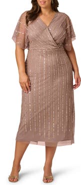 Adrianna Papell Beaded Cocktail Dress