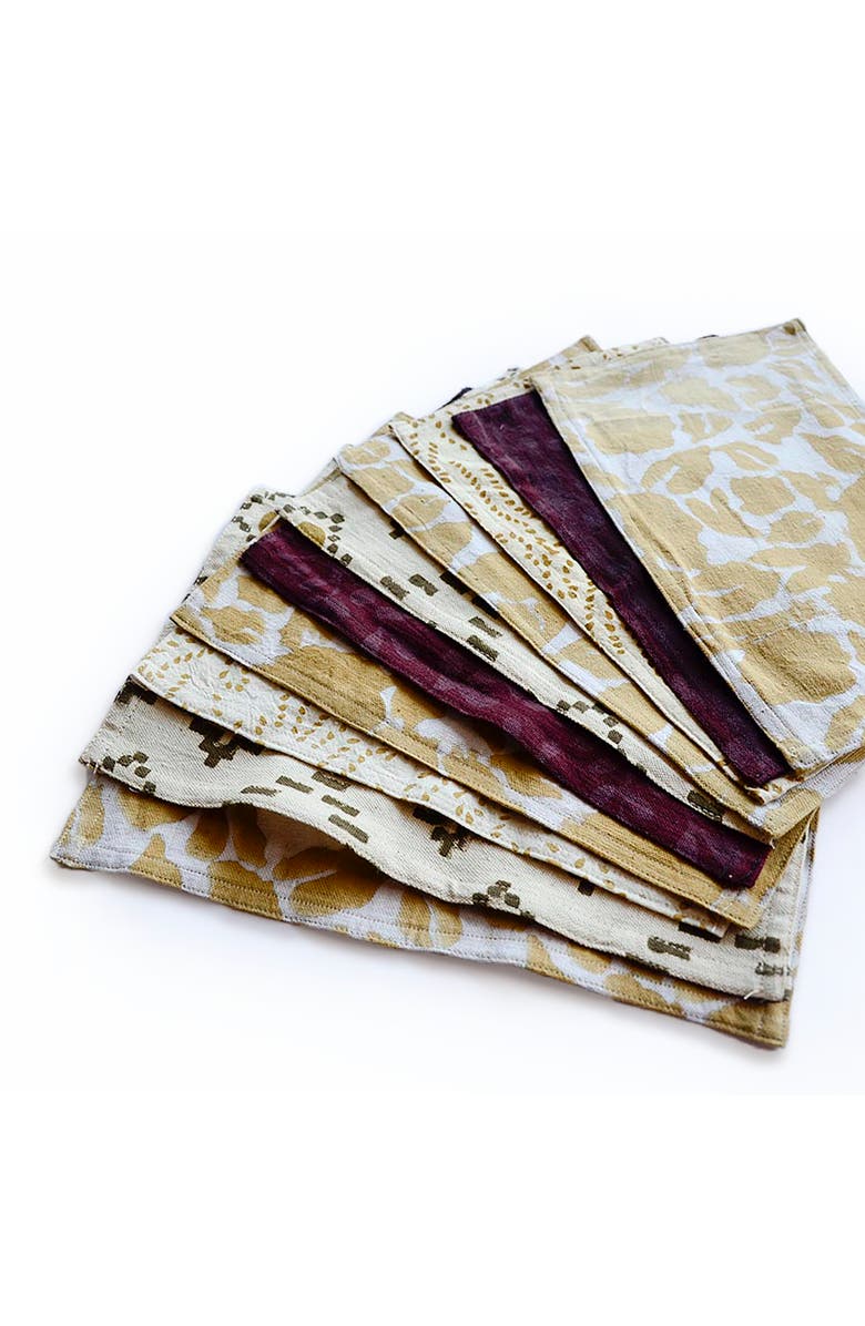 Ichcha Zero Waste Cotton Towels (Set of 10) - Everyday Towel, Alternate, color, Beige