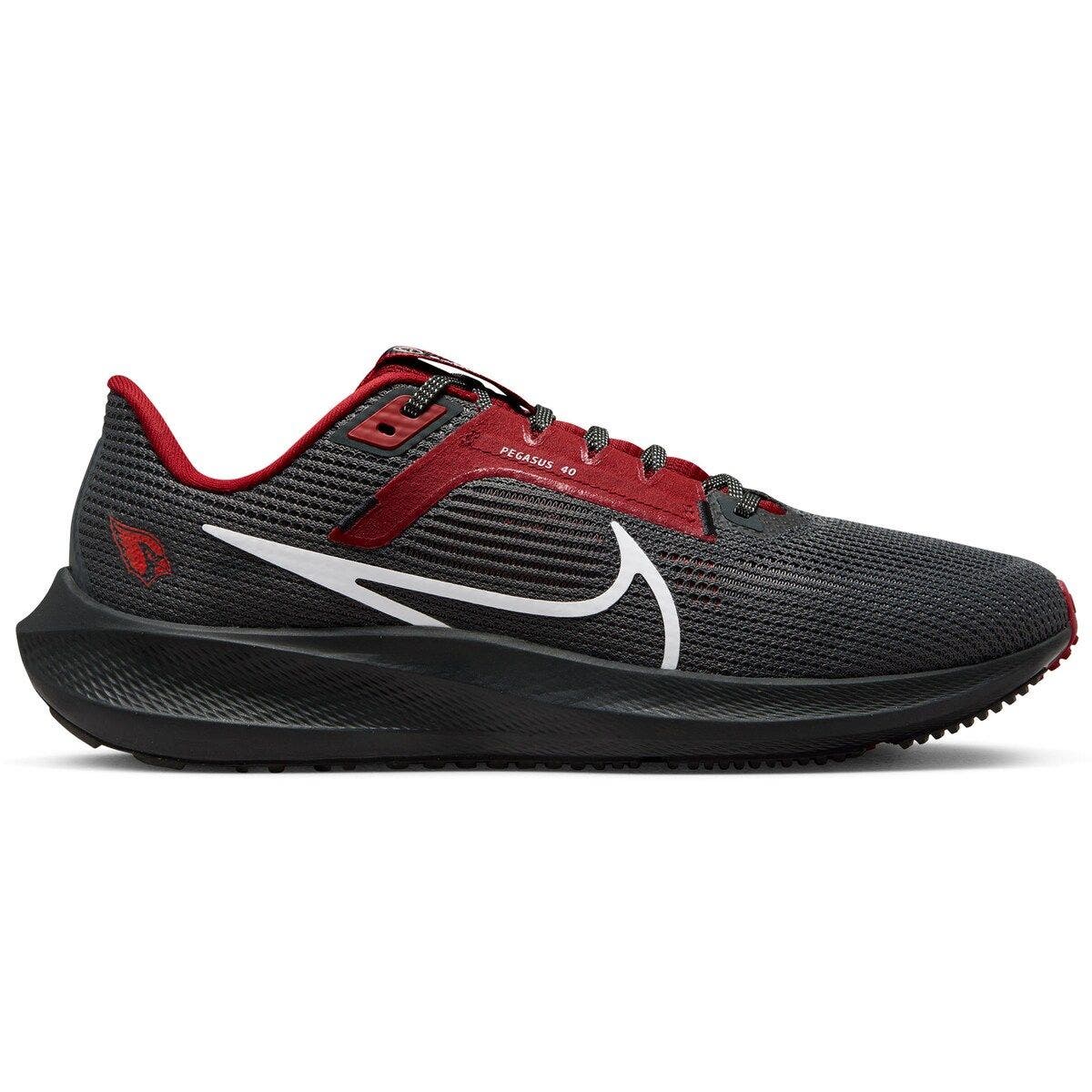 Nike Unisex Nike  Anthracite Arizona Cardinals Zoom Pegasus 40 Running Shoe, Main, color, Anthracite