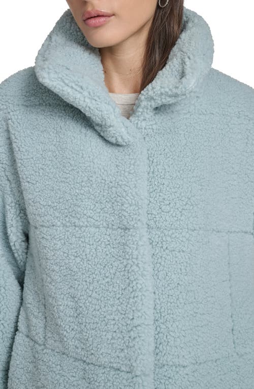 Levi's Quilted Faux Fur Short Teddy Jacket In Blue