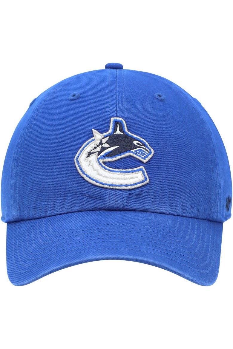 Men's '47 Blue Vancouver Canucks Team Clean Up Adjustable Hat, Alternate, color, Blue