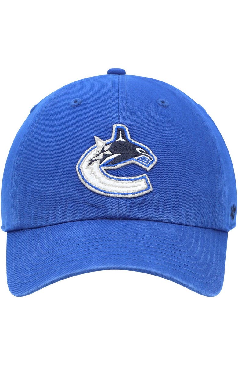 '47 Men's '47 Blue Vancouver Canucks Team Clean Up Adjustable Hat, Alternate, color, Blue