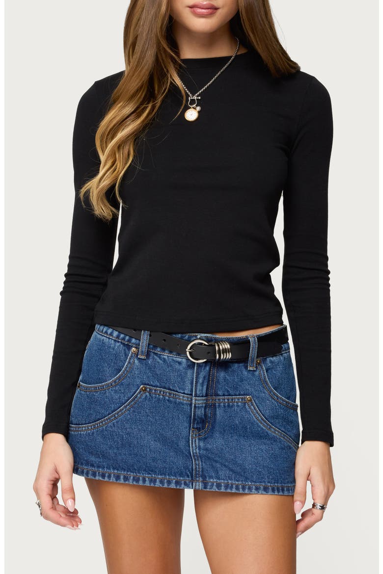 Kiyan Long Sleeve T-Shirt, Main, color, BLACK