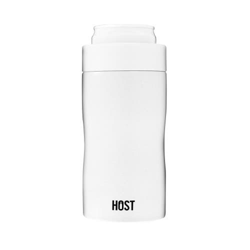 Host Stay-chill Slim Can Cooler In Pearl White