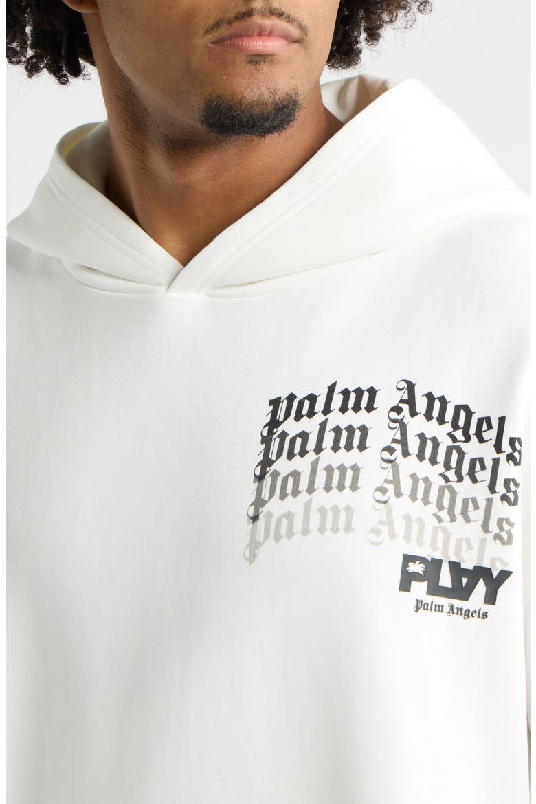 Logo Print Hoodie, Alternate, color, WHITE