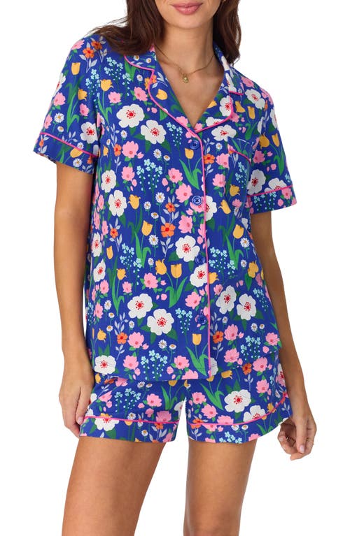 Bedhead Pajamas Print Stretch Organic Cotton Jersey Short Pajamas In Flower Market