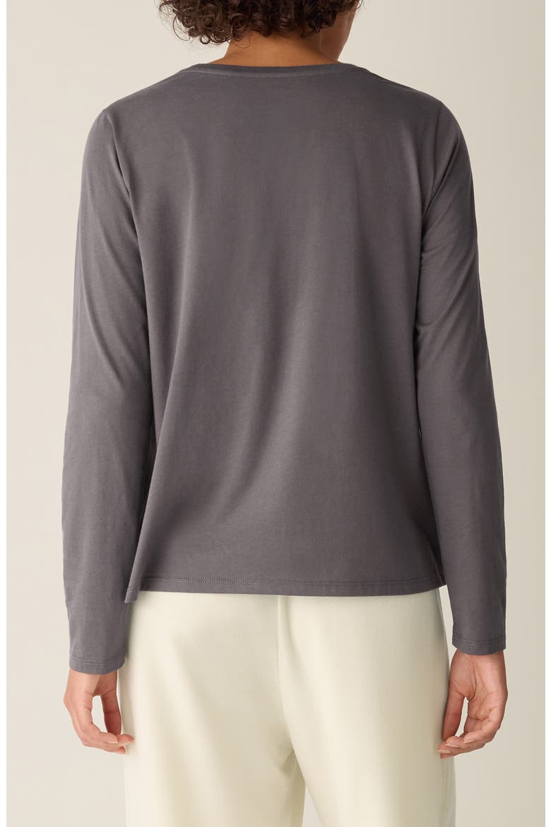 Organic Cotton Long Sleeve T-Shirt, Alternate, color, RYE