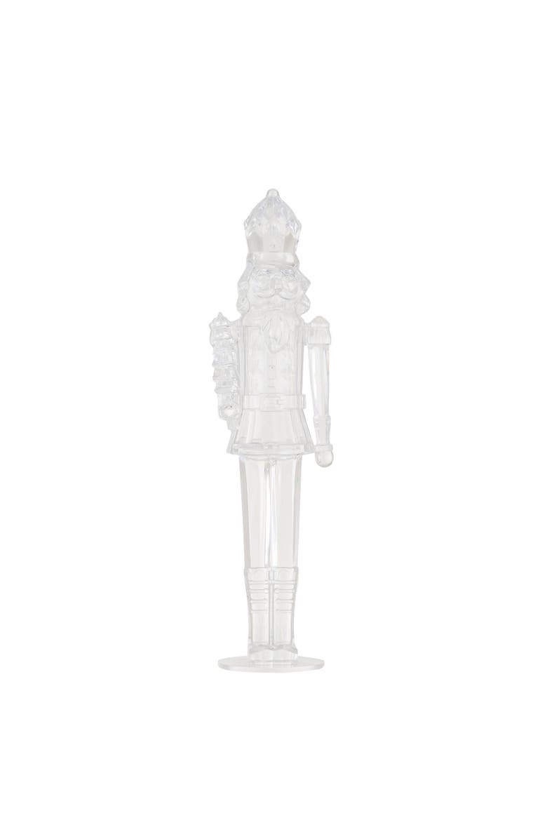 Storied Home Acrylic Nutcracker Decor, Clear, Main, color, 