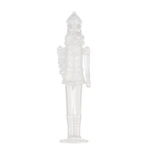 Acrylic Nutcracker Decor, Clear