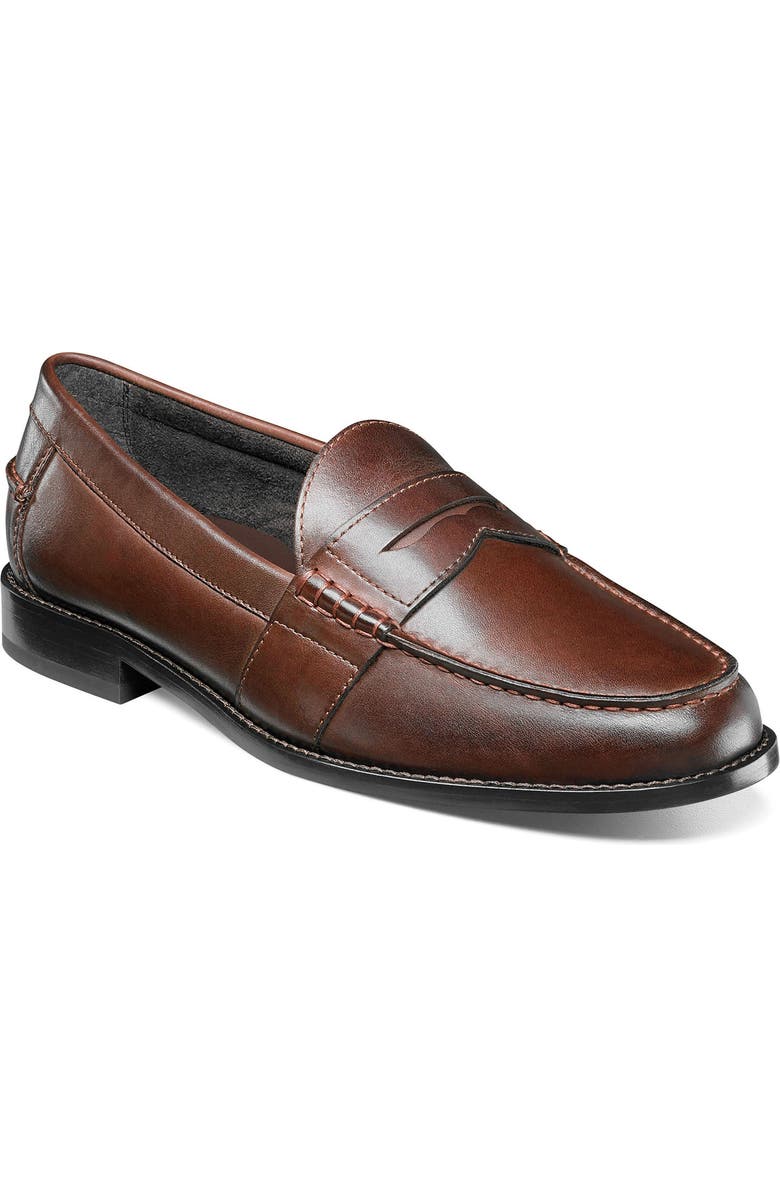 NUNN BUSH Noah Penny Loafer, Main, color, Brown