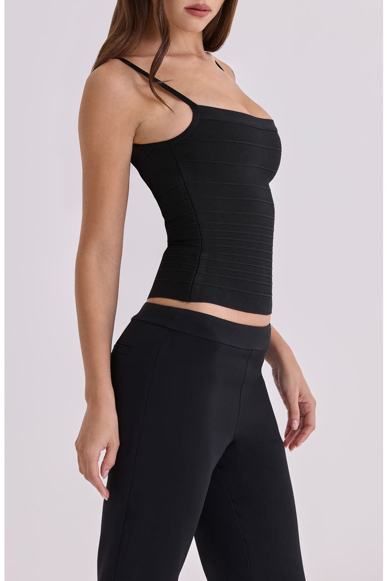 The Body Bandage Top, Alternate, color, BLACK
