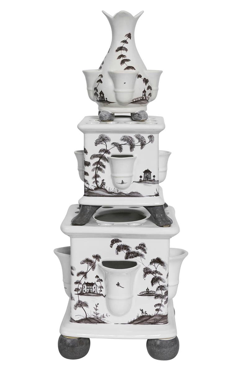 Juliska Country Estate 11" Tulipiere Tower, Alternate, color, Flint Grey