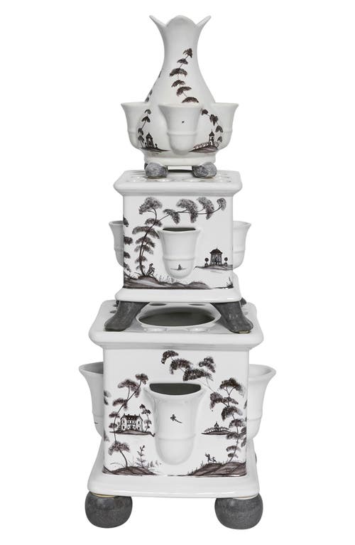 Juliska Juloska Country Estate 3-piece Tulipiere Tower Set In Flint Grey