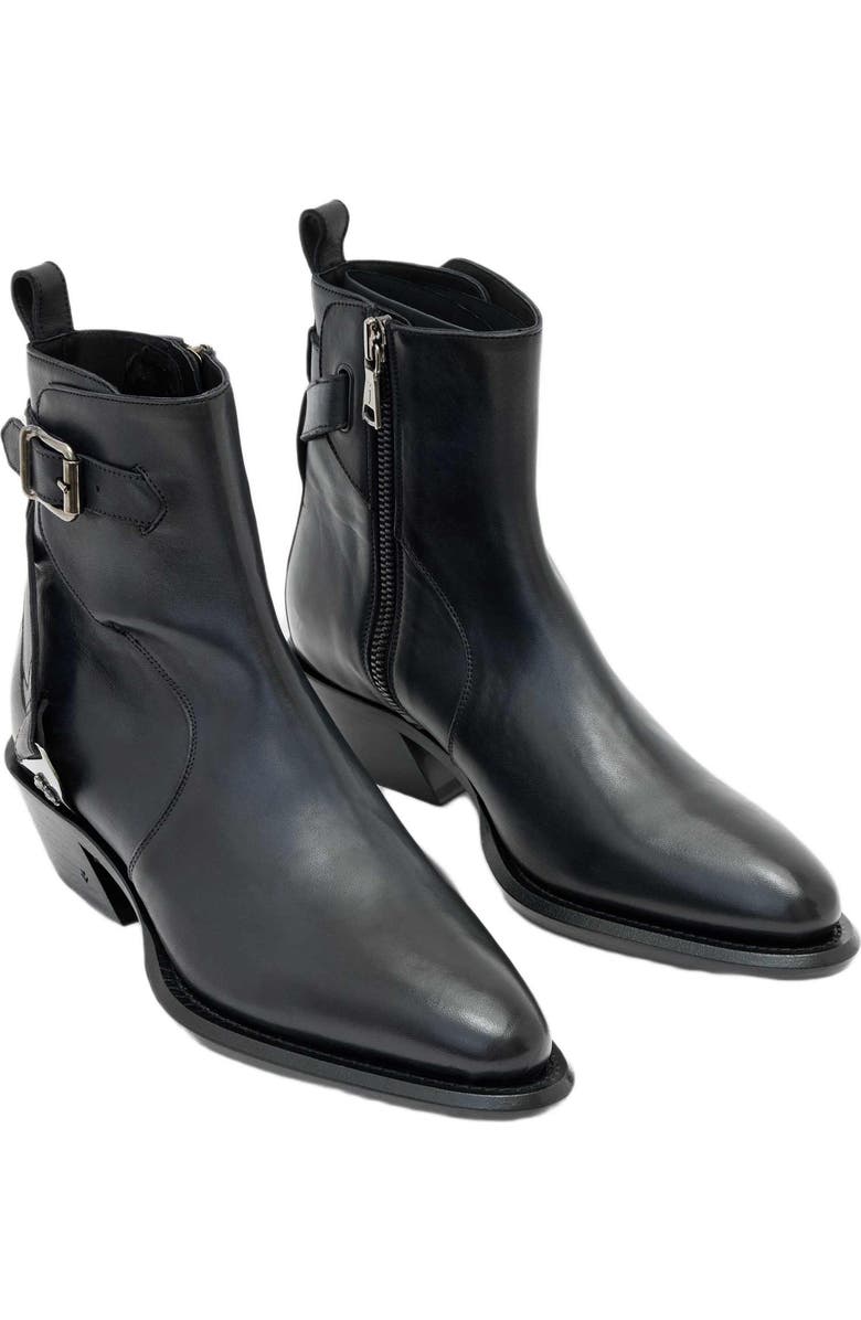 John Varvatos Crosby Saddle Jodhpur Boot, Main, color, Black