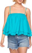Susana Monaco Tiered Cotton Voile Camisole