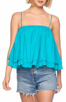 Susana Monaco Tiered Cotton Voile Camisole