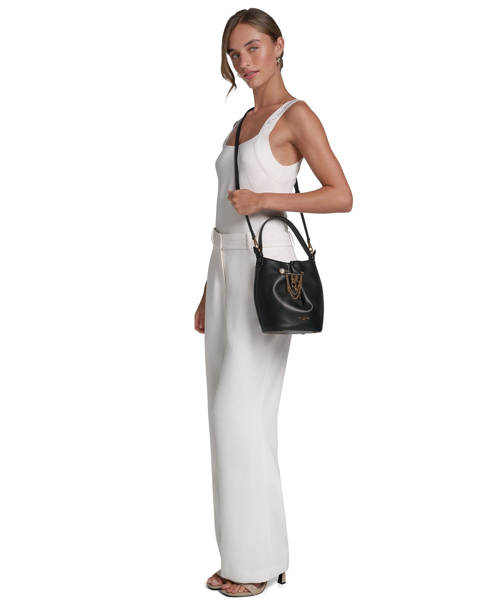 KARL LAGERFELD PARIS Mauve Bucket Bag (Women) | Nordstrom