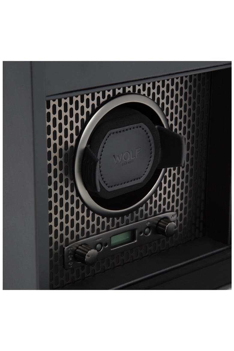 Axis Single Watch Winder with Storage, Alternate, color, POWDER COAT