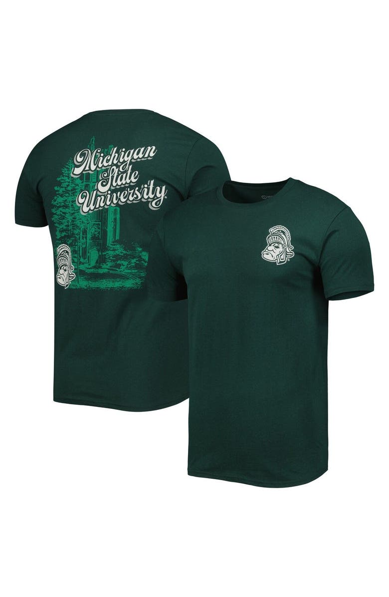 IMAGE ONE Men's Green Michigan State Spartans Vault Premium T-Shirt, Main, color, 