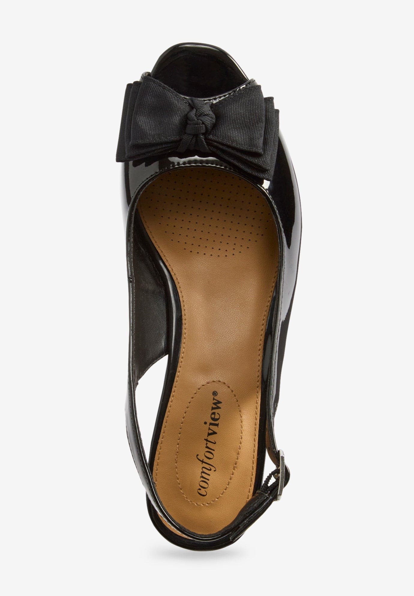 Comfortview The Reagan Slingback, Alternate, color, Black