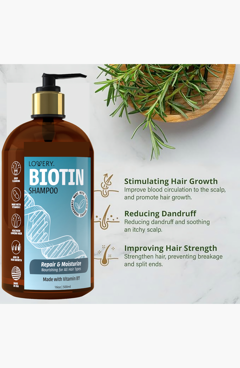 Lovery Biotin Shampoo, Alternate, color, 
