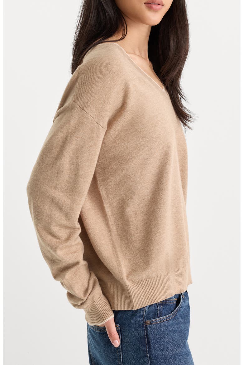 The Cozy V-Neck Sweater, Alternate, color, DUNE MIST
