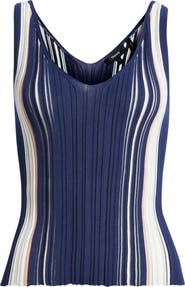 Theory Berkle Crinkle Organic Cotton Blend Tank