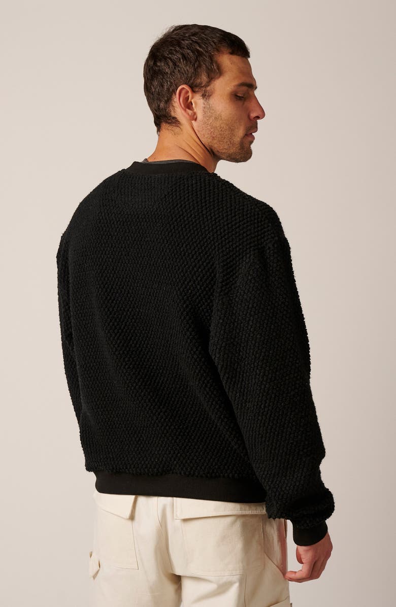LEISURE LAB Niseko Wool Crewneck, Alternate, color, Apres Noir