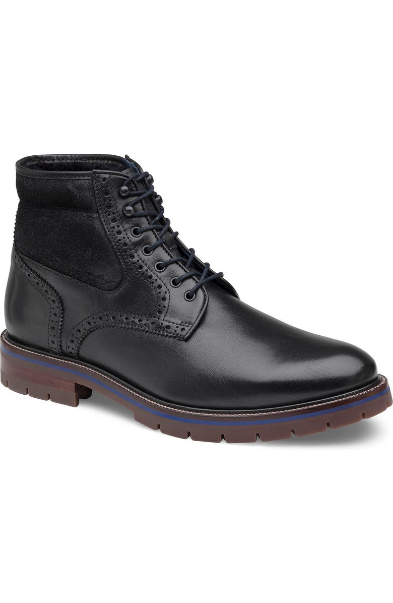 Johnston & Murphy XC Flex Cody Genuine Shearling Lined Boot, Main, color,