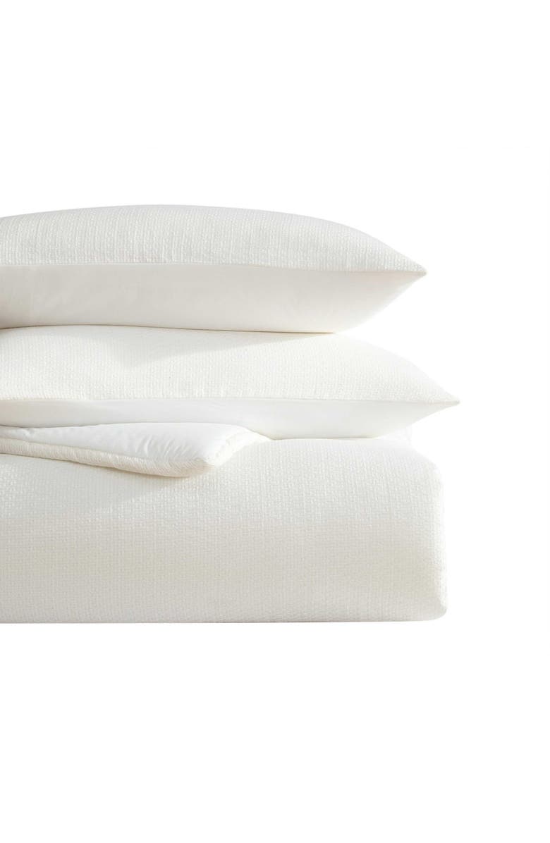 Vera Wang Threaded Basketweave Comforter & Shams Set, Main, color, White