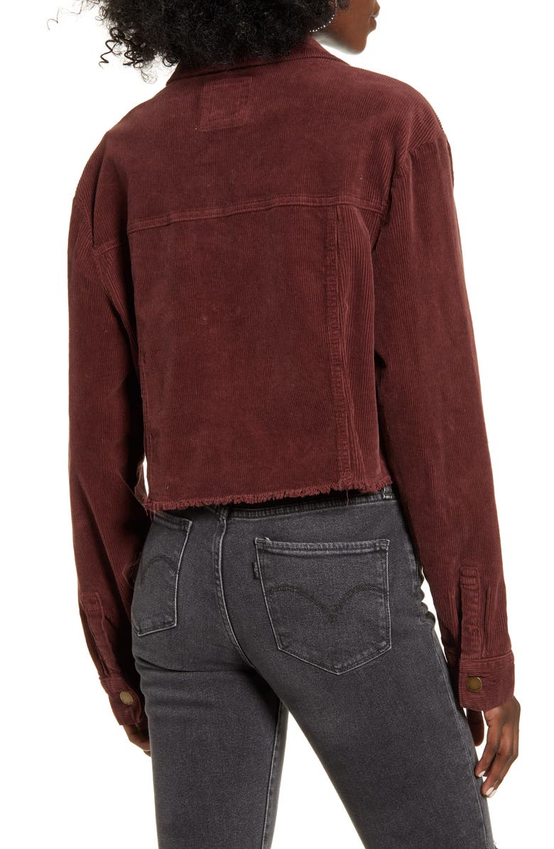 Billabong Boy Toy Corduroy Crop Trucker Jacket, Alternate, color, 