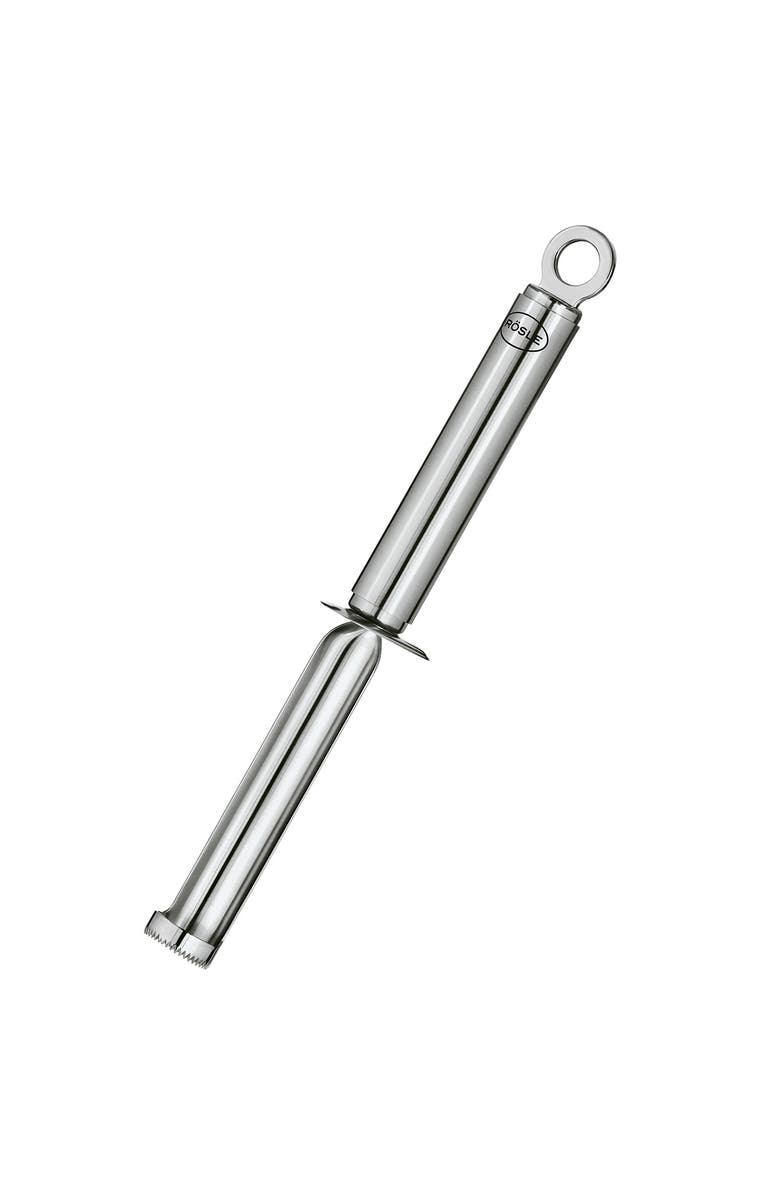 Rosle Stainless Steel Round Handle Fruit Corer, 9-Inch, Main, color, Silver