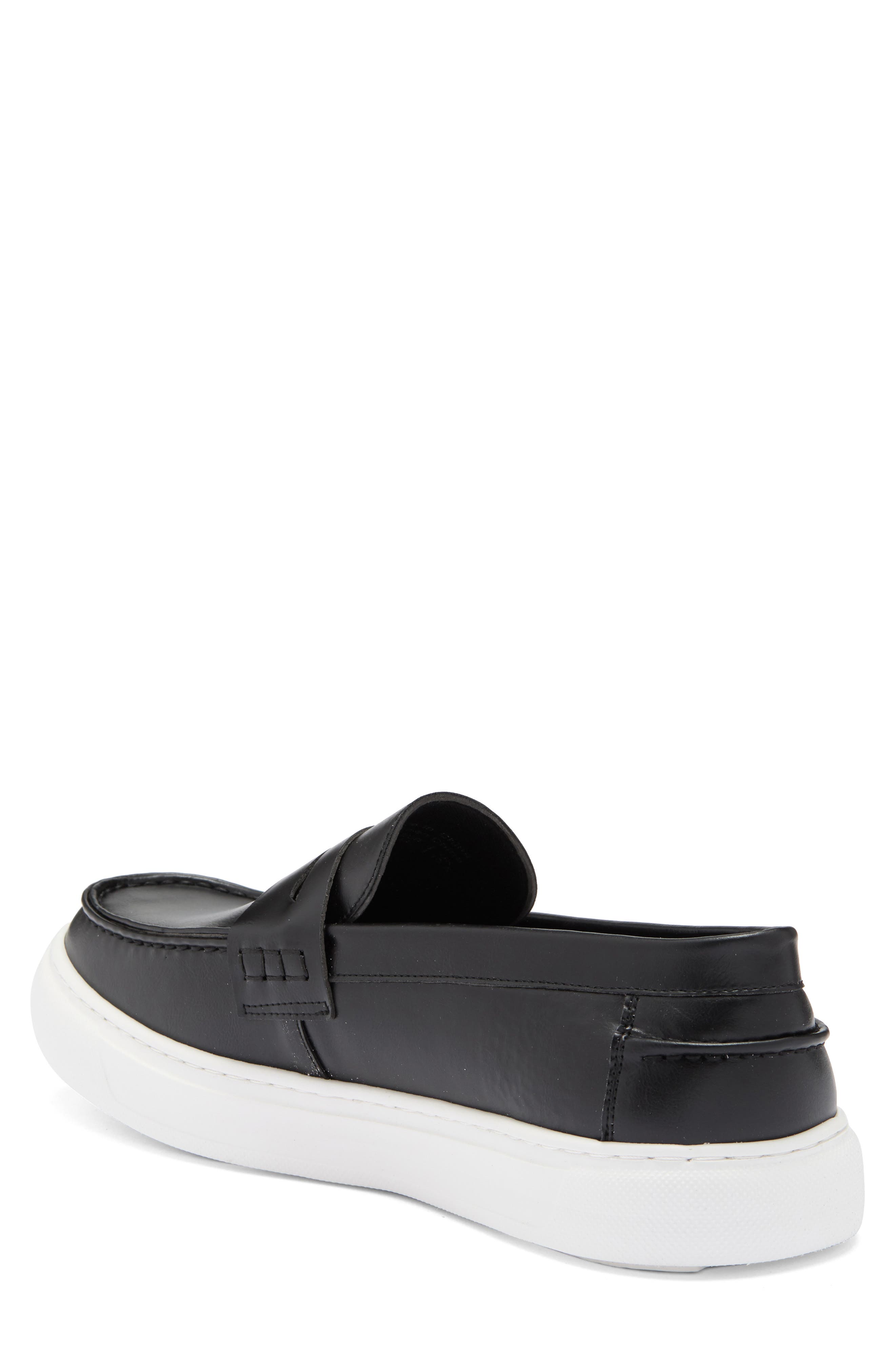 Texman Penny Loafer Sneaker, Alternate, color, BLACK