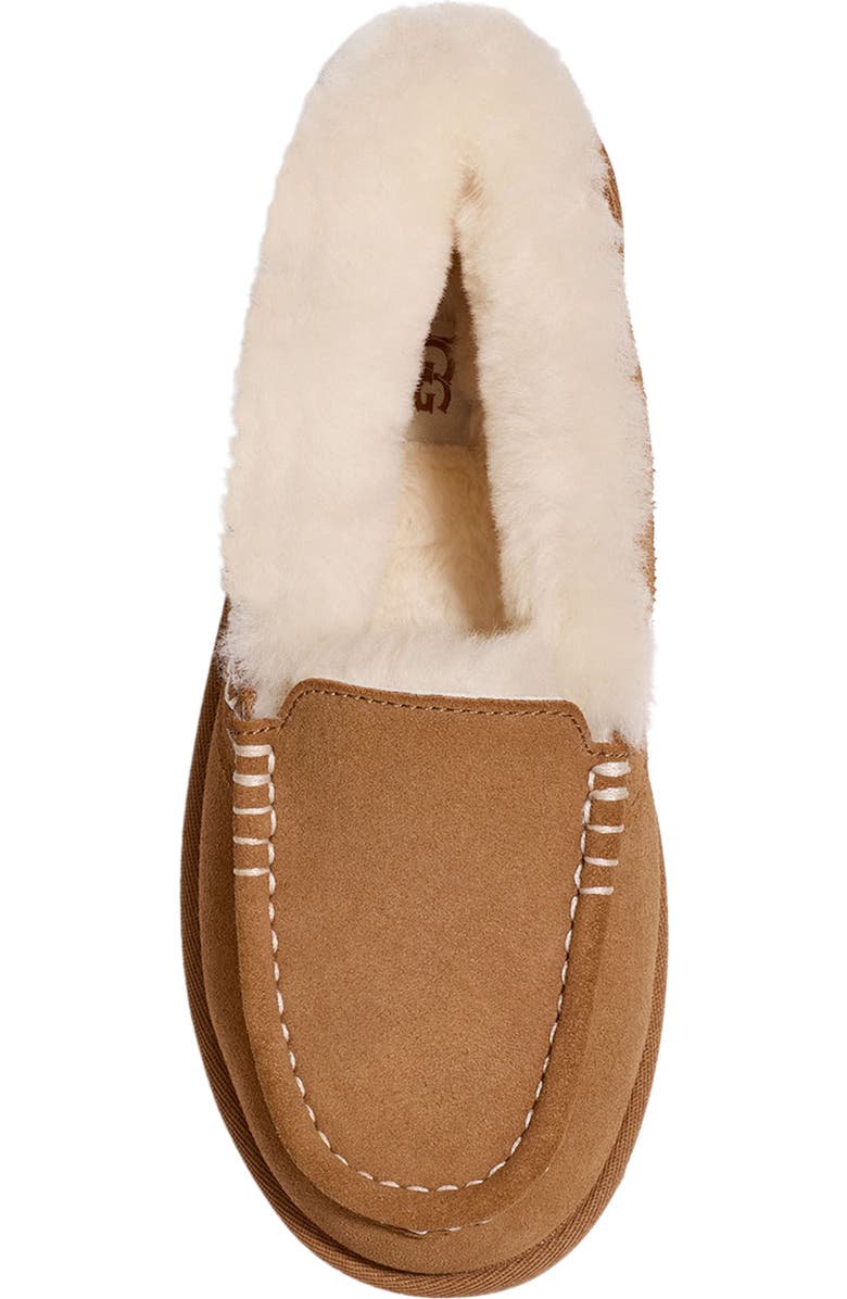 UGG<sup>®</sup> Ansley Parc Genuine Shearling Platform Slipper, Alternate, color, Chestnut