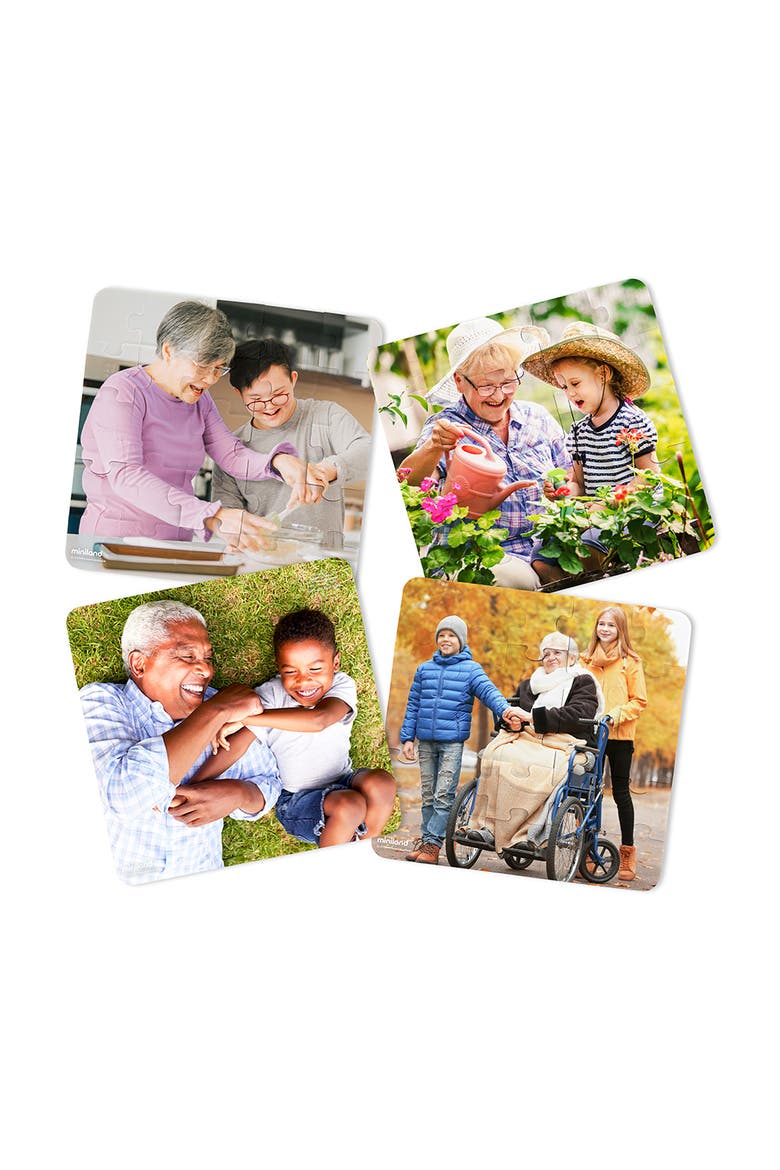 Grandparent Puzzles - Set Of 4, Main, color, Multi
