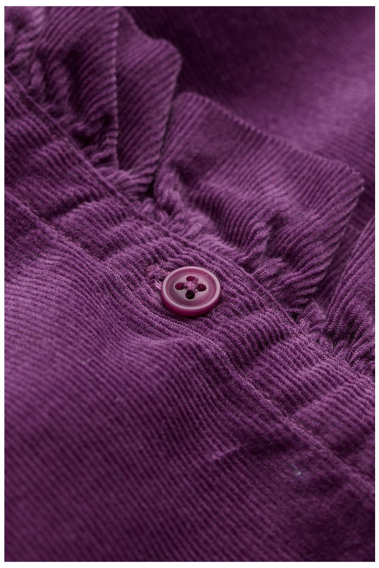 Feather Star Frill Cotton Corduroy Top, Alternate, color, PURPLE CORAL