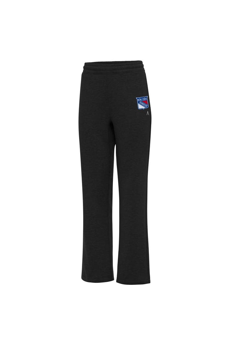 Women's Antigua Black New York Rangers Victory Sweatpants, Alternate, color, Black