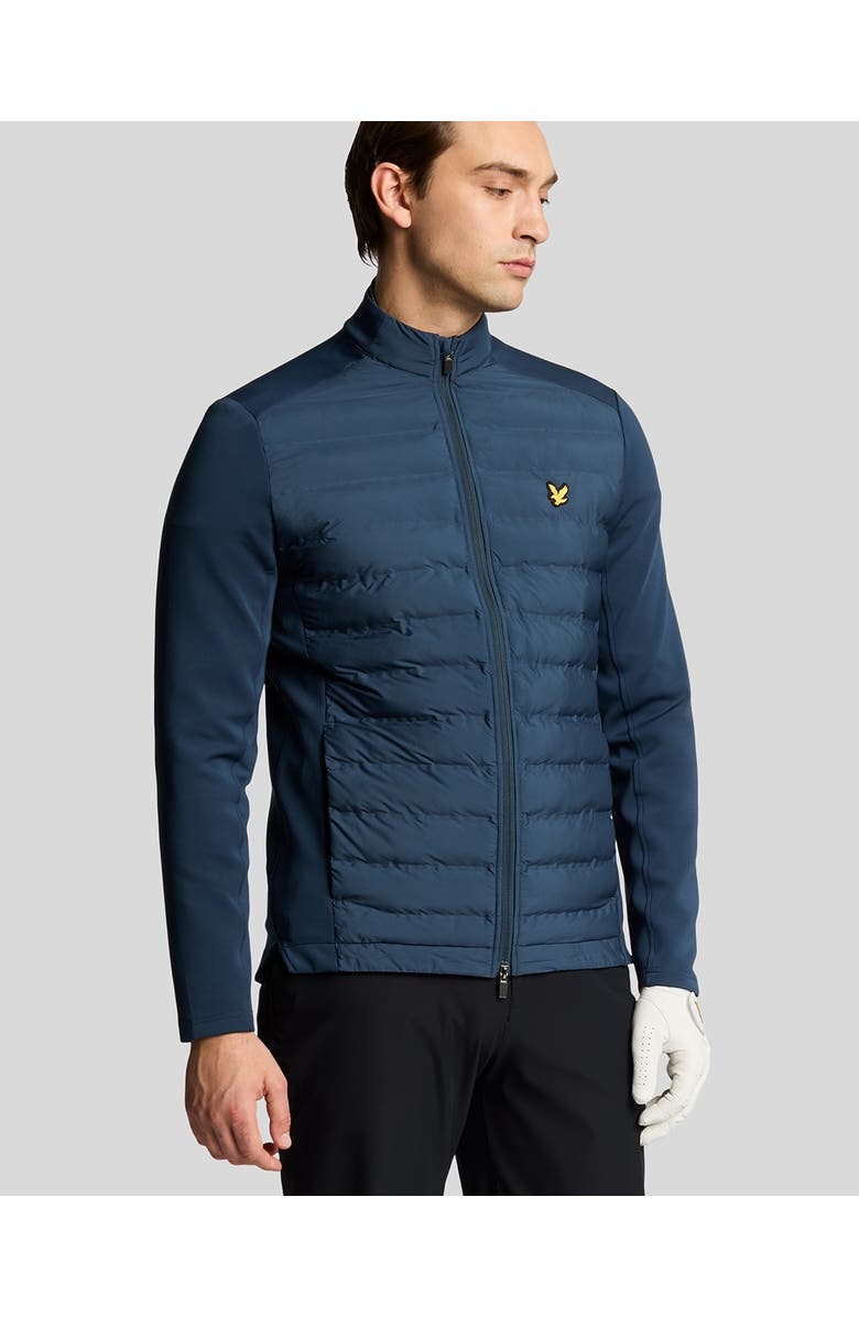 Lyle & Scott Hybrid Quilted Full Zip Golf Jacket, Alternate, color, Ryder Blue