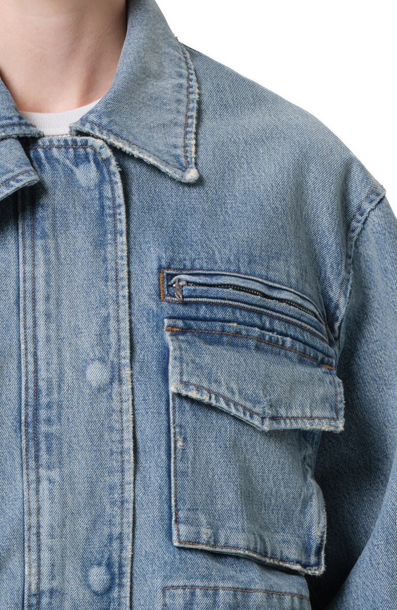 AGOLDE Aubrey Denim Jacket, Alternate, color, Conclusion Indigo